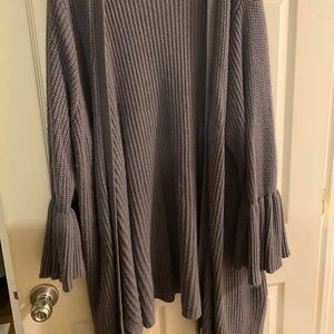 High low torrid bell sleeve sweater